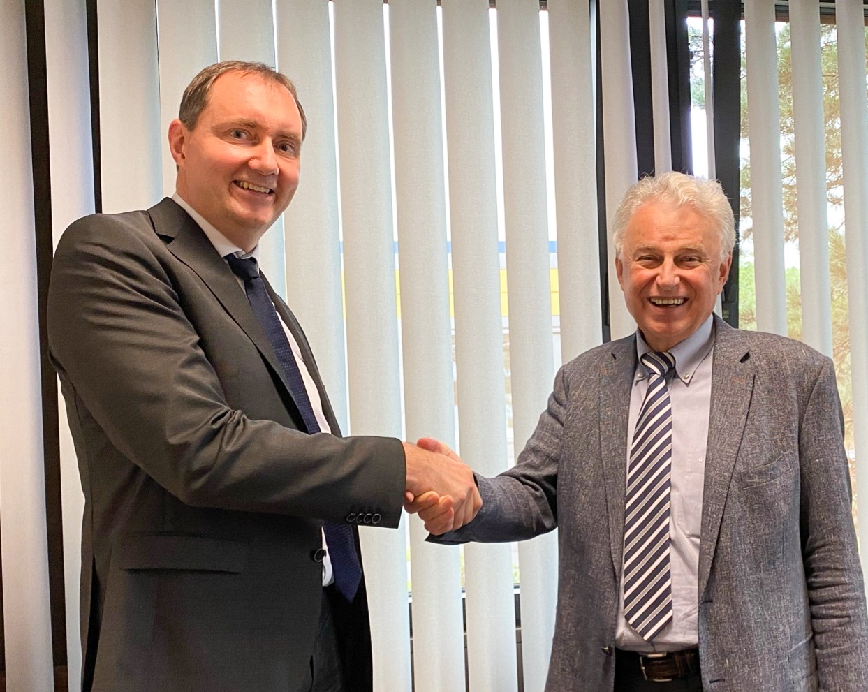 Pictured : Digatron's founder & Chairman Rolf Beckers (right) and Holger Driesch (left)